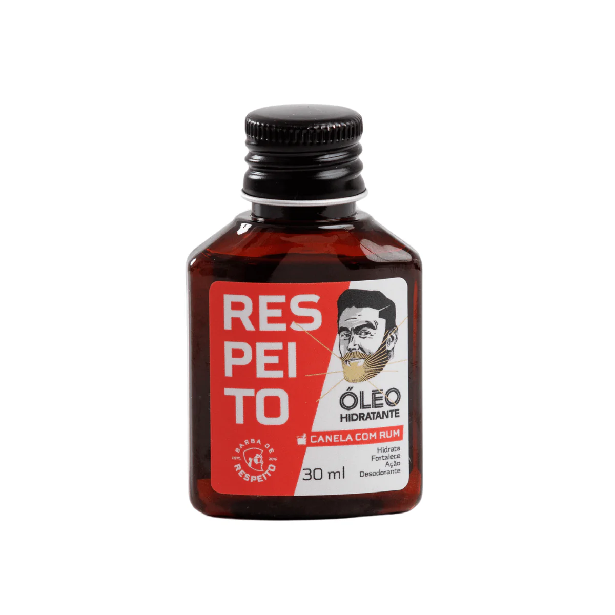 Óleo Hidratante para Barba - 30 ML - Canela com Rum